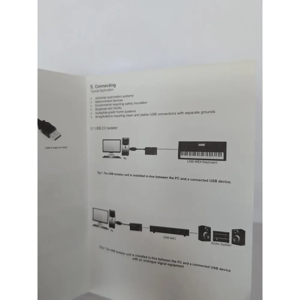 USB 2.0 Isolator - Hi-Speed 480Mbps, Surge Protection, New Open Box